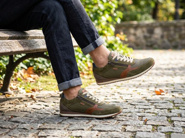 Pikolinos pánské šněrovací polobotky Liverpool kaki M2A-6292SEC1
