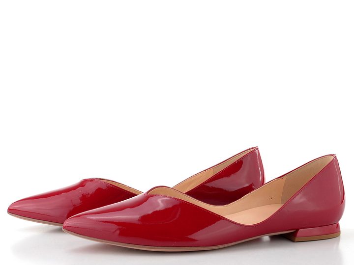 Högl vykrojené lakované baleríny red 0-170014-4000