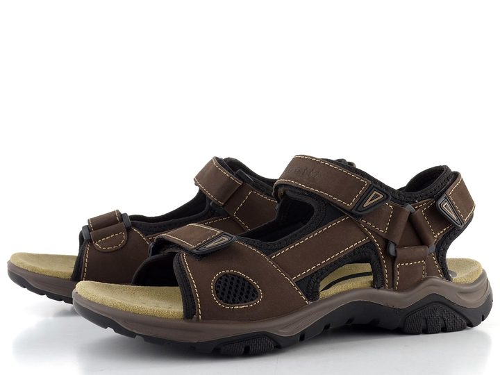 Bugatti pánské sandály se suchými zipy hnědé 321-AS780-2569