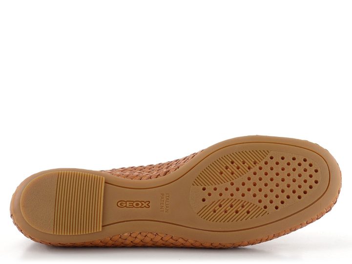 Geox prepletané balerínky s mašličkou Palmaria Brown D35MUA00081C0013
