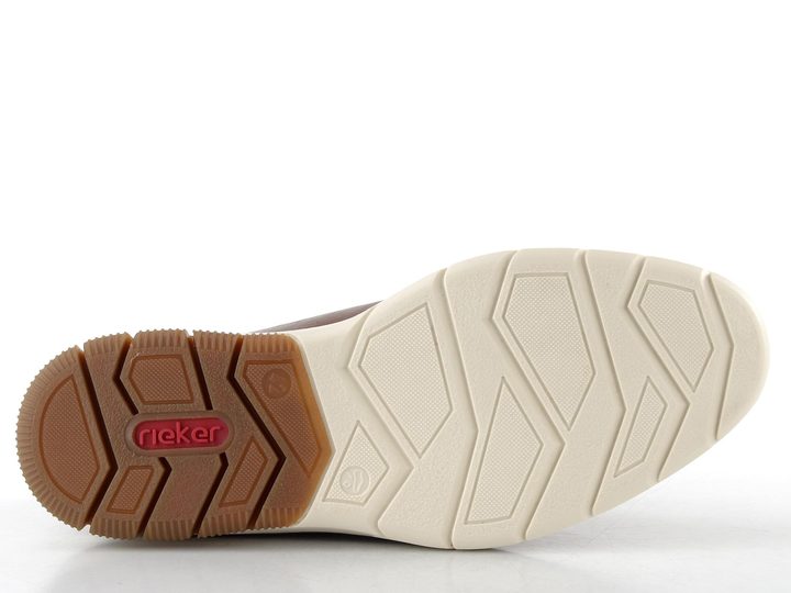 Rieker pánske poltopánky so zipsom hnedé 14412-24