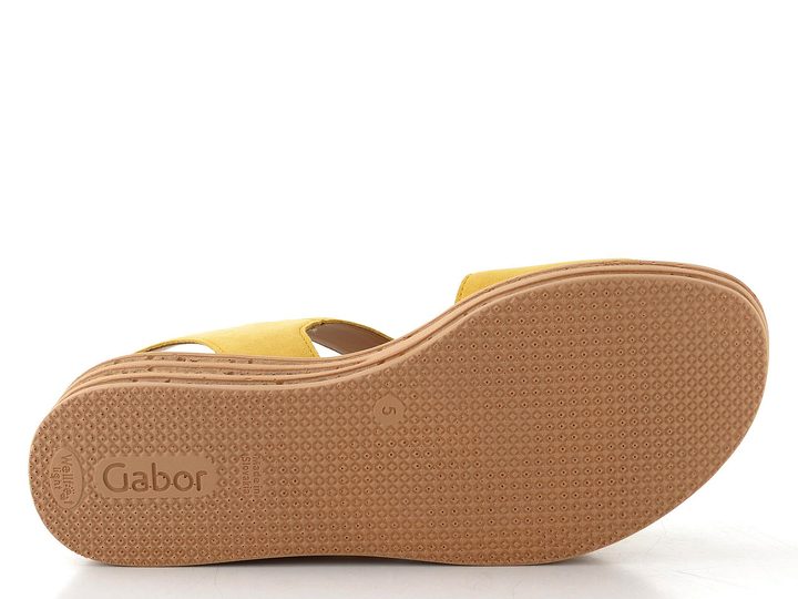 Gabor semišové sandály na platformě dark sole 84.550.13