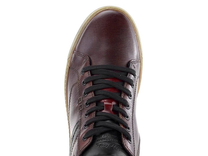 Rieker šnurovacia pánska členková obuv tmavo červená 17940-35