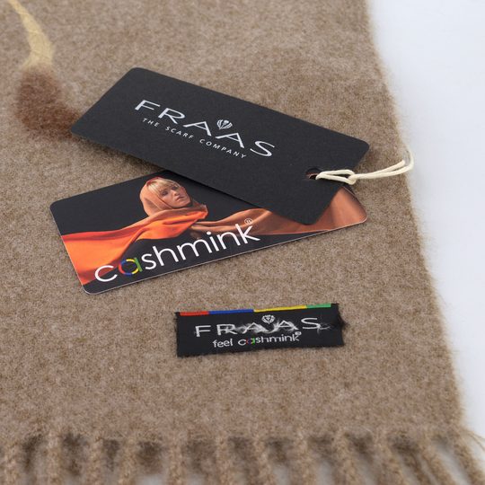 Fraas kašminkový šál s vyšívanými mašlemi taupe 623541-881