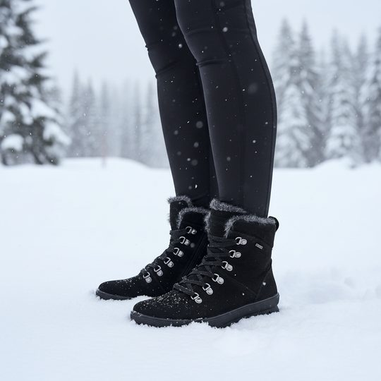 Legero vyteplený kotník s Gore-Texem černý 2-000530-0000