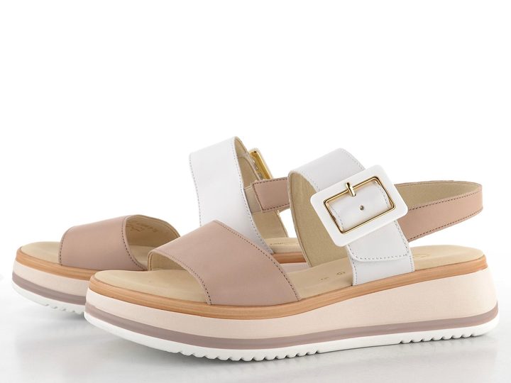 Gabor sandály na platformě rose/weiss 62.744.58