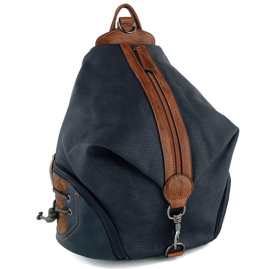 Rieker batoh modrý s hnedými doplnkami H1055-14