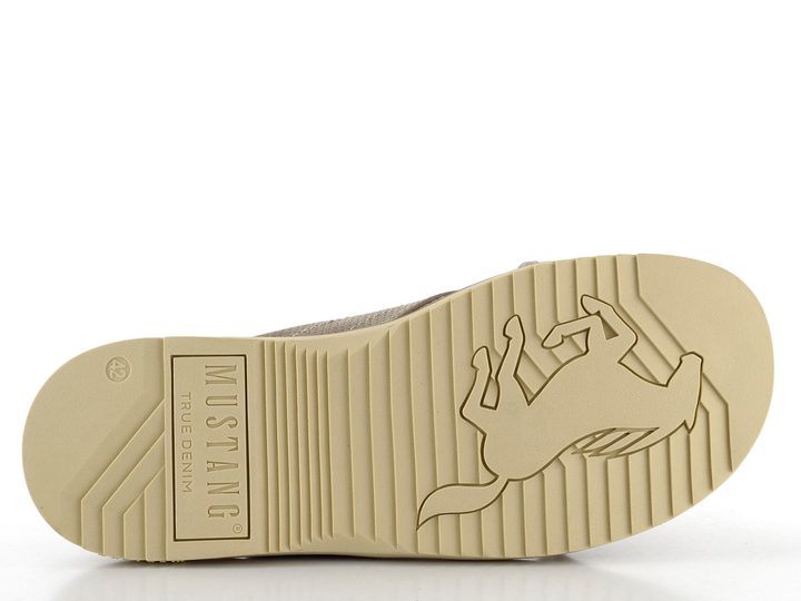 Mustang pánské pantofle s kříženými pásky taupe 4152-705-318