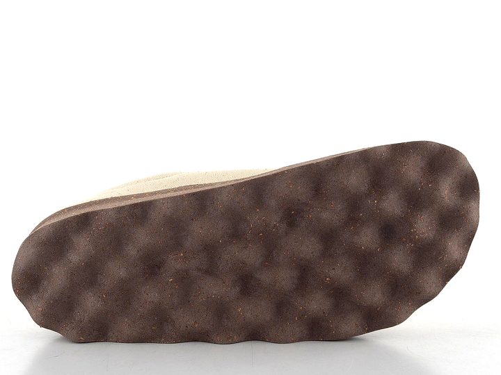 Asportuguesas plátěné polobotky na platformě washed ivory P018025023