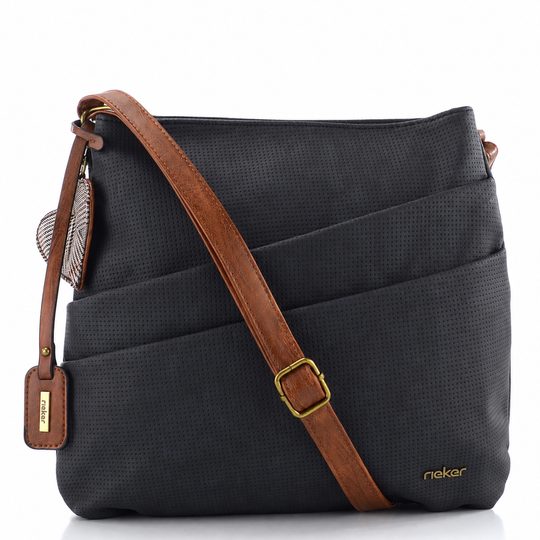 Rieker crossbody kabelka modrá se srdcem H1005-14