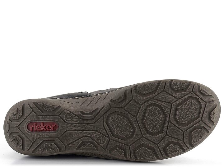 Rieker řasený kotník černý 52583-00