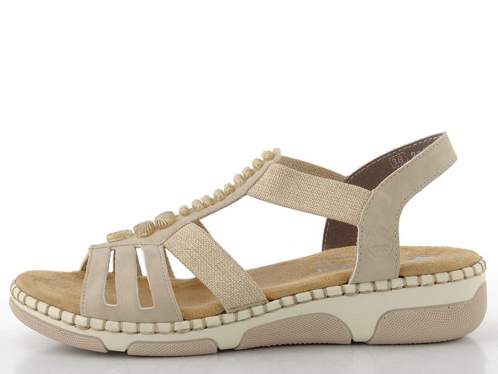 Rieker béžové sandály 66201-62