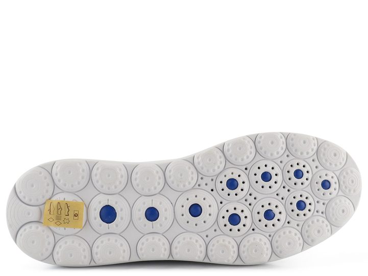 Geox poltopánky na platforme Spherica EC4.1 White/Silver D35TCA085Y2C0007