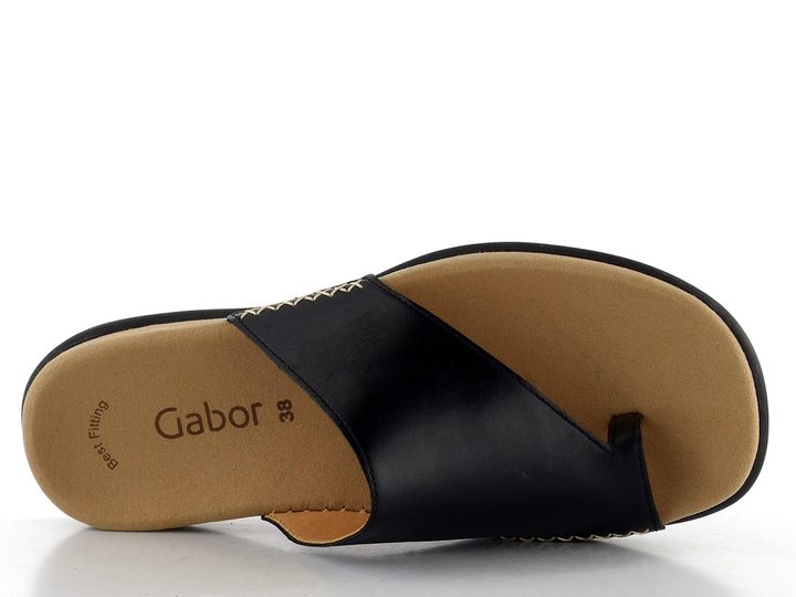 Gabor černé pantofle žabky 03.700.27