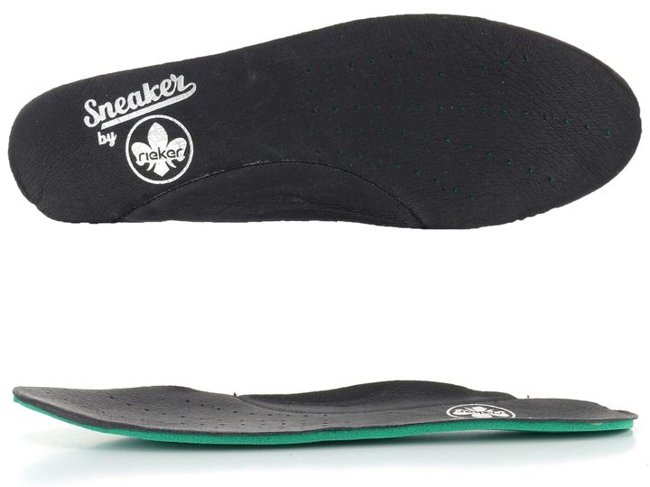 Rieker černé sportovní mokasíny s řetízkem N7458-00