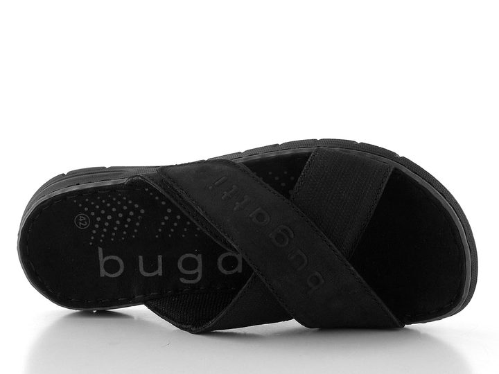 Bugatti černé pánské křížené pantofle se suchým zipem 311-A3282-3500