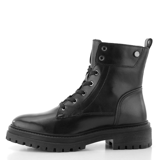 Geox kotník šněrovací hladký černý Iridea D16HRC00043C9999