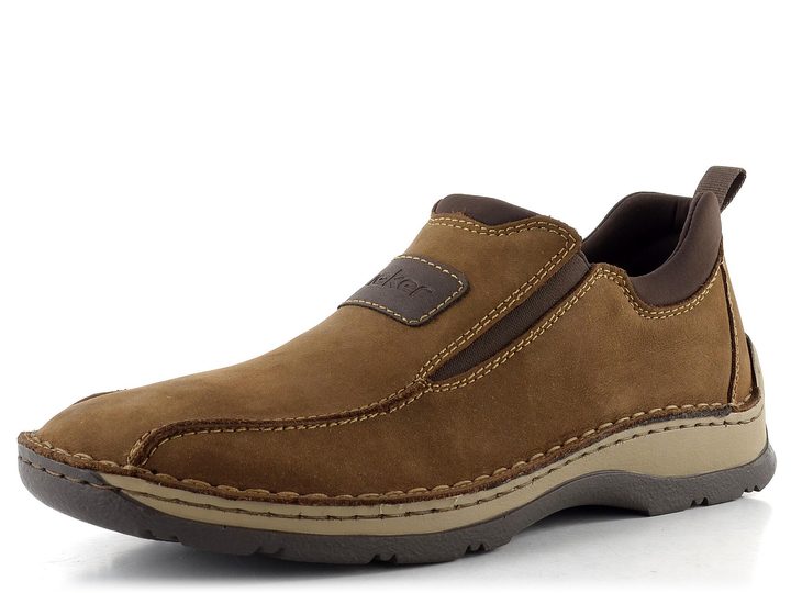 Rieker extra široké mokasíny hnědé 05363-26