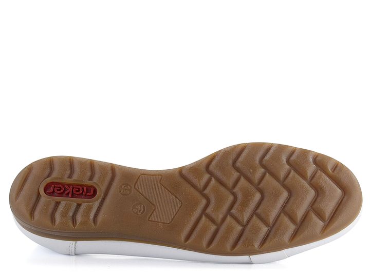 Rieker baleríny s ozdobným kováním bílé L9360-80