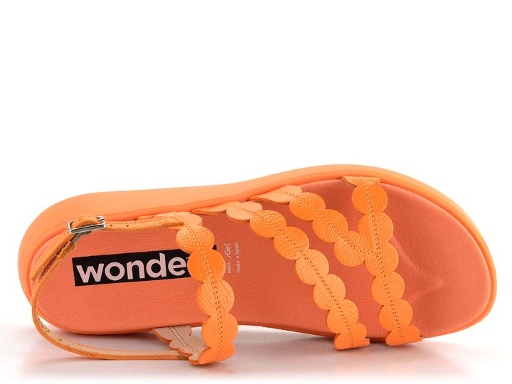 Wonders sandále na platforme lakované Apricot C-6531