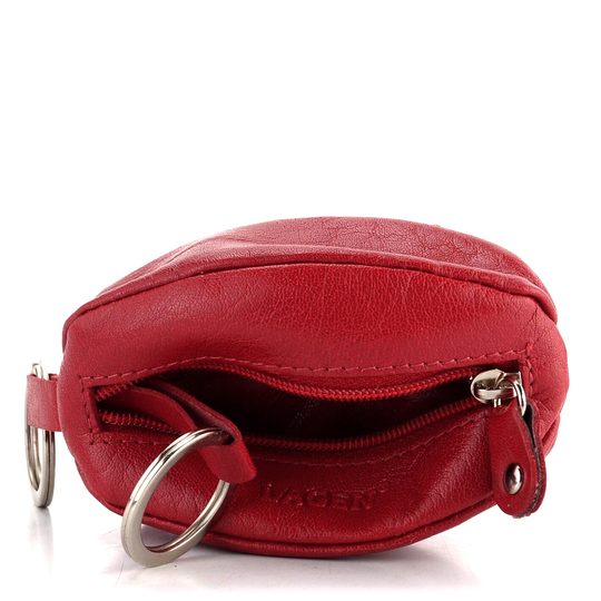 Kožená klíčenka/pouzdro červená LM-4284