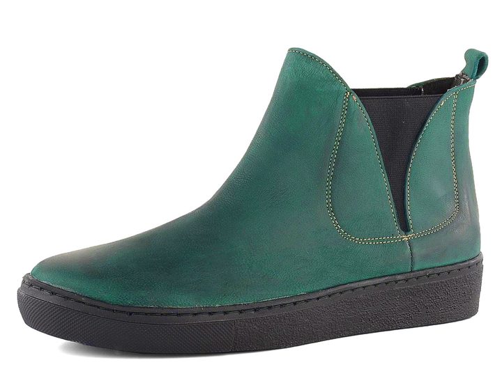 Marila nízke členkové topánky Chelsea tmavo zelené 1635N