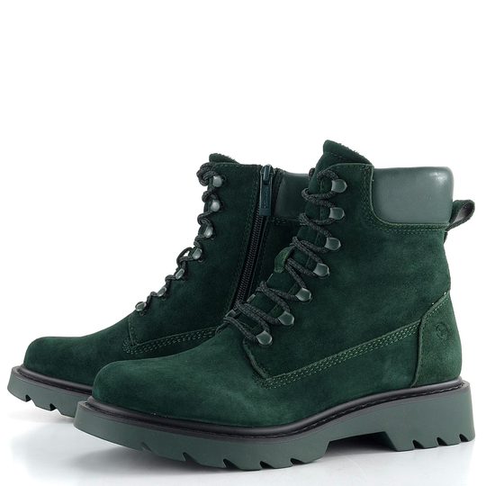 Tamaris šněrovací kotník zelený 1-25909-41