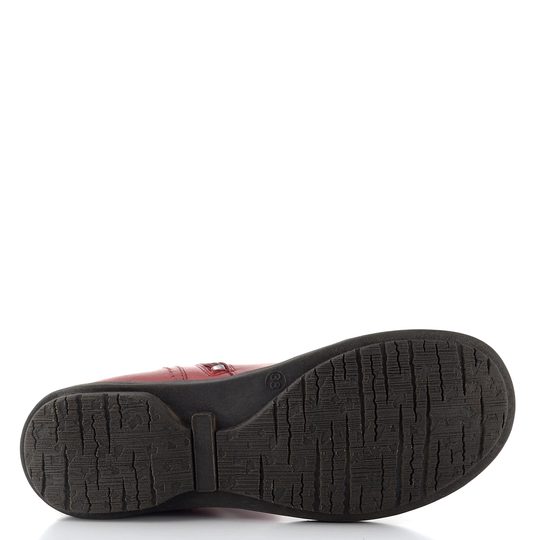 Creator řasený kotník se zipem red antique IB 26181
