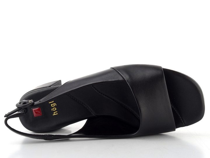 Högl luxusní sandály na podpatku schwarz 1-102600-0100