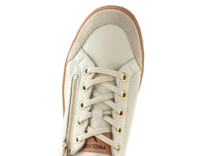 Pikolinos polobotky se zipem Lanzarote off white W7B-6737C2