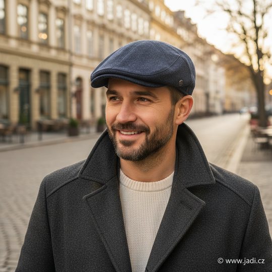 Bugatti pánská bekovka s vlnou tmavě modrá 629130-590