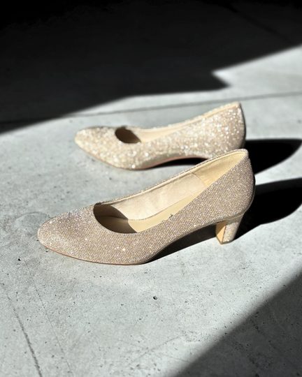 Tamaris třpytivé lodičky rose glam 1-22418-41