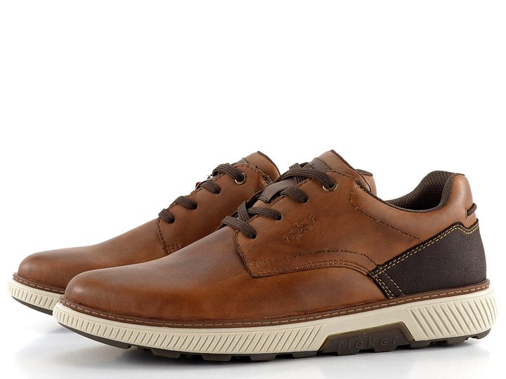 Rieker pánské šněrovací polobotky hnědé B3313-24
