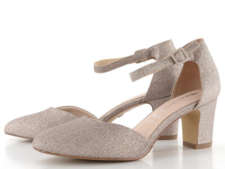 Tamaris lodičky s kotníkovým páskem Rose Glam 1-24432-41