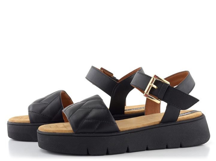 Geox sandále na platforme Dandra Black D35SCC08554C9999