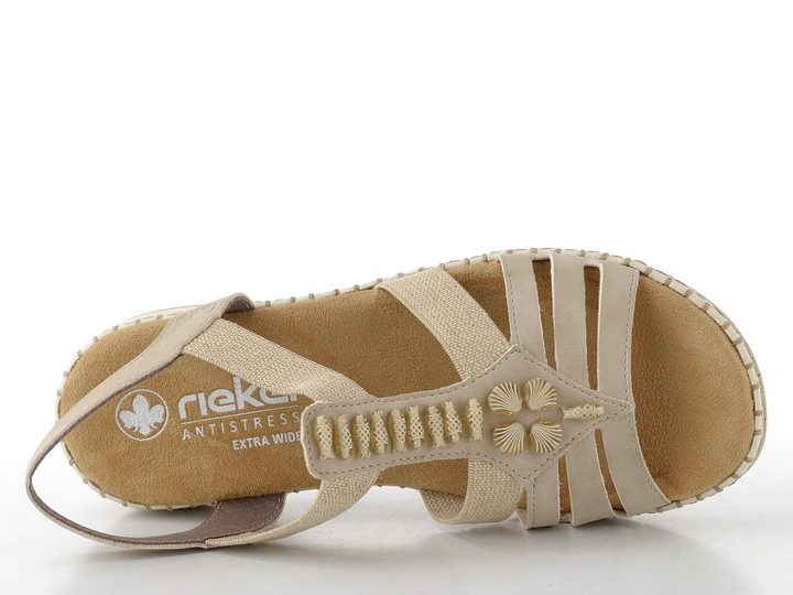Rieker béžové sandály 66201-62