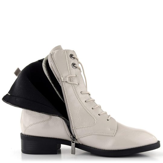 Tamaris světle šedý šněrovací kotník 1-25004-29