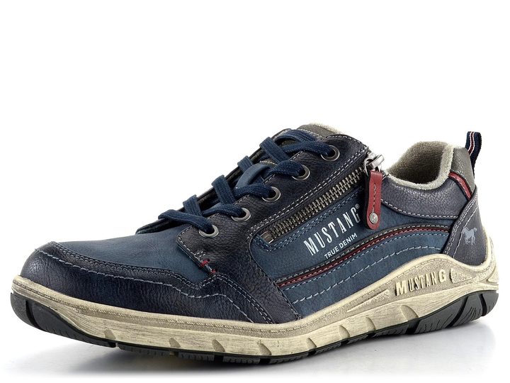 Mustang pánske modré poltopánky so zipsom 4160-301-008