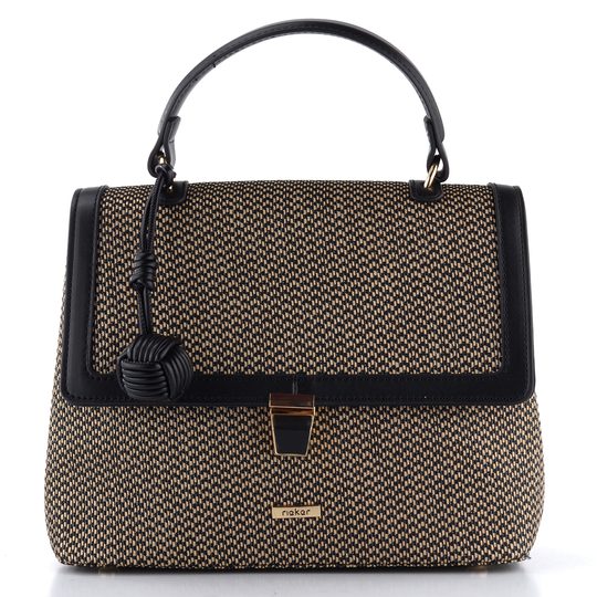 Rieker klopnová kabelka do ruky Schwarz-Natur H1606-92