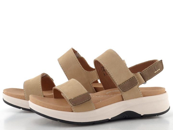 Josef Seibel sandály na suchý zip Estelle beige-kombi 97304380