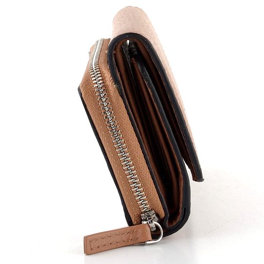 Dámská kožená peněženka se zipovou kapsou Peach BLC/5616/1022