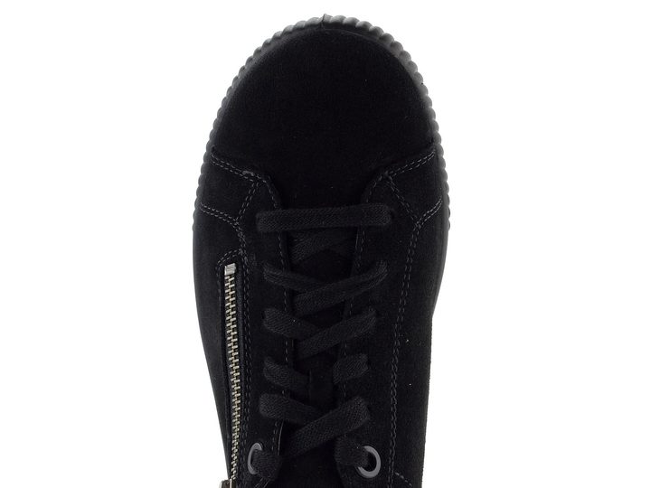 Legero semišové polobotky se zipem černé 2-000219-0000