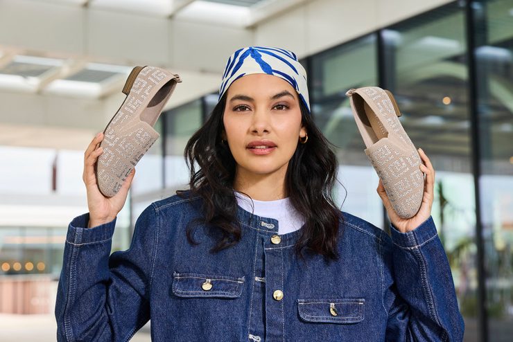 Rieker textilné trblietavé mokasíny ginger 51953-62