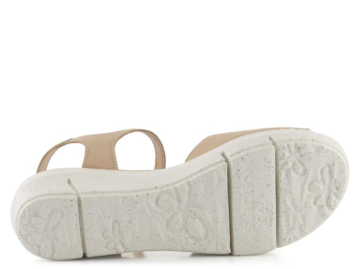 Wonders sandály na platformě Natural D-8272