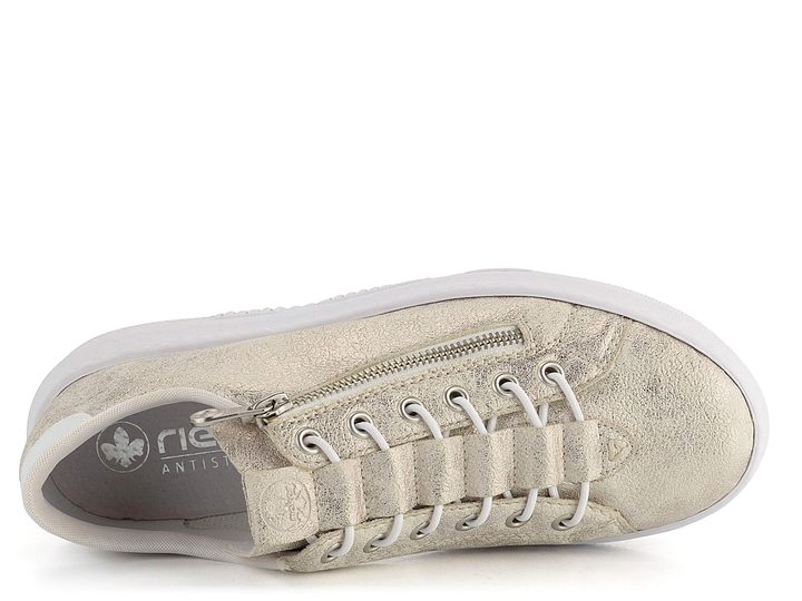 Rieker tenisky na platformě metalické zlaté M1953-60