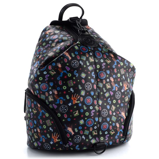 Rieker černý batoh s potiskem H1055-02