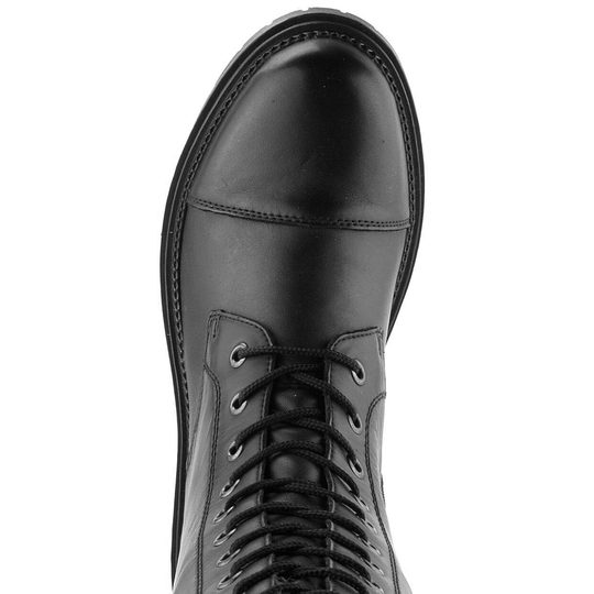 Rieker čierne čižmy so šnurovaním Y3132-00