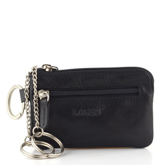 Klíčenka kožená černá LM-187