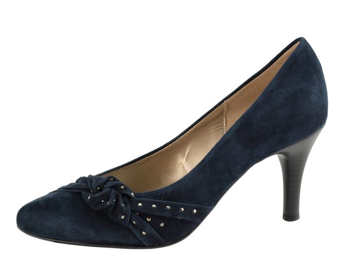 Gabor lodičky nightblue s Ag cvočky