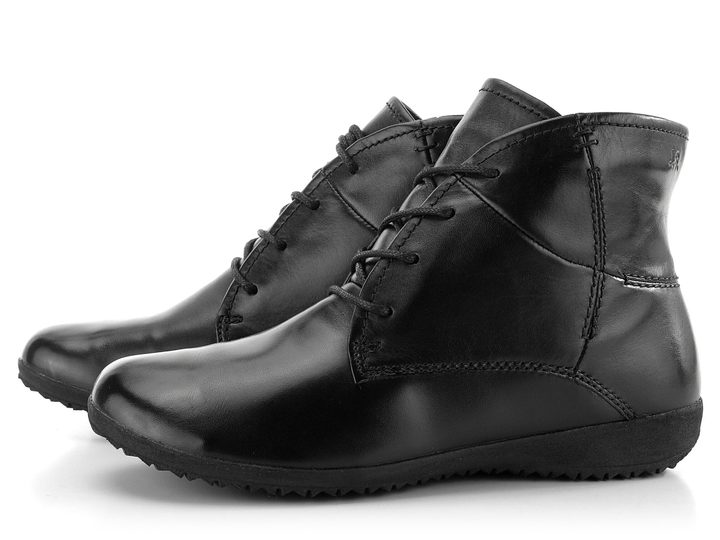 Josef Seibel čierna šnurovacia členková obuv Naly 79709VL971